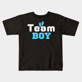 Team Boy Gender Reveal Kids T-Shirt